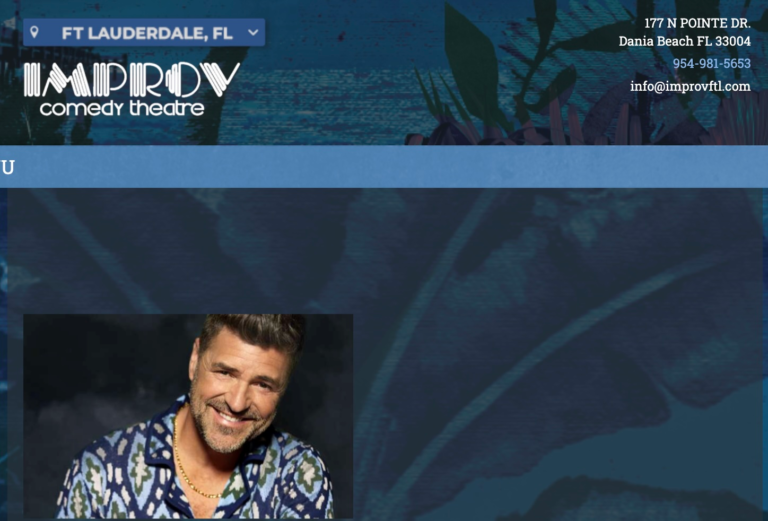 Dinner Show – Fort Lauderdale Improv January 21, 2026