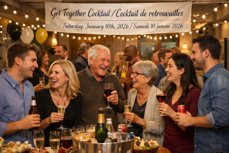 Get Together Cocktail- Saturday January 10th, 2026 at 15h00 (3pm)