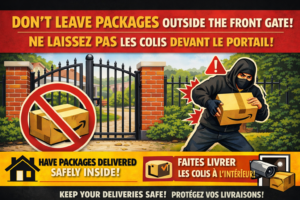 Package Theft Notice