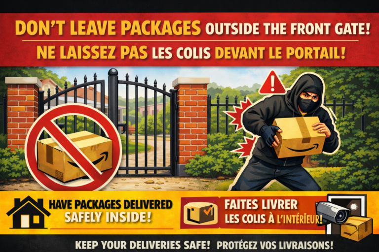 Package Theft Notice