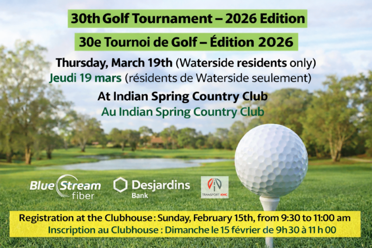 2026 Golf Tournament – Registration February 15th at 9:30am, Tournament on March 19th