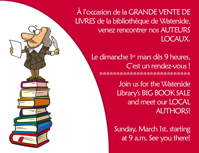 Book Sale at the Library – March 1st from 9am-12pm