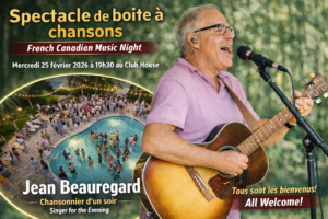 French Canadian Music Night – Wednesday February 25, 2026 @ 19:30