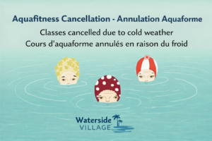 Aquafitness Cancellation Notice – Tuesday February 3 &  Thursday February 5