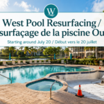 West Pool & Spa Resurfacing — Starting Around July 20th